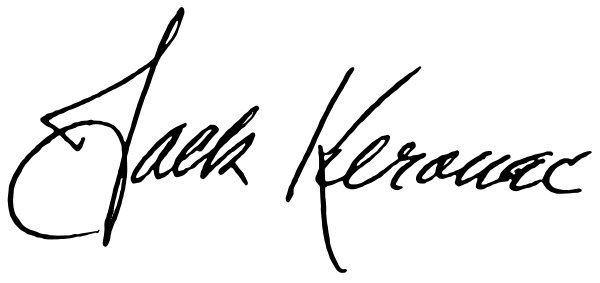 Jack Kerouac handtekening