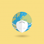 the world with a mask